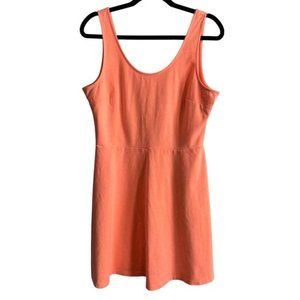 Old Navy Womens Bright Orange Scoop Neck Sleeveless Skater Dress Size Large